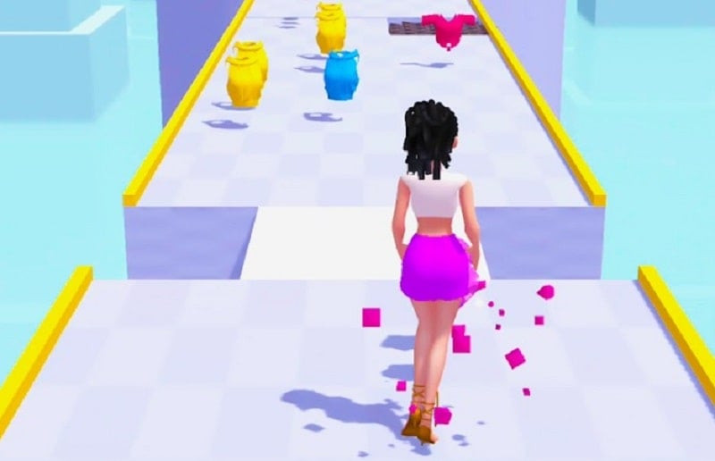 alt: Giao diện bắt mắt của game DressUp Run!