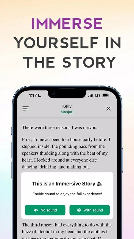 alt text: Hình ảnh quảng cáo GALATEA MOD APK trên điện thoại