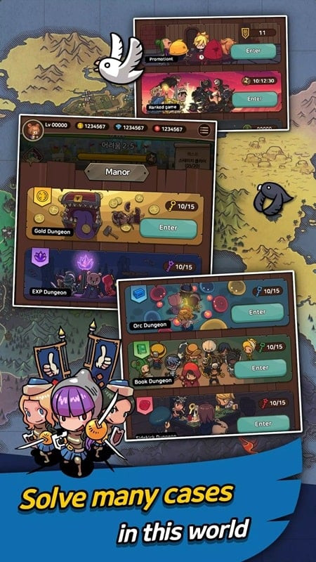 alt text: Hình ảnh xây dựng lại vương quốc trong Hero Kingdom android
