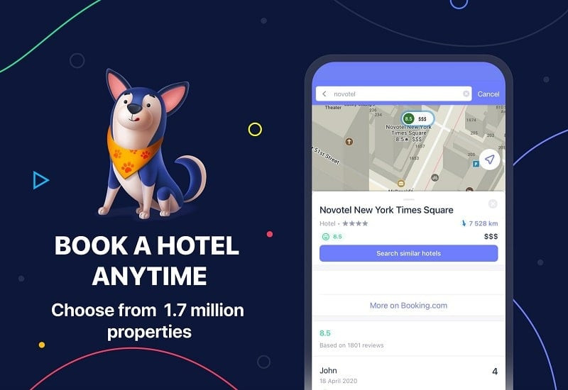 alt text: Lên kế hoạch cho chuyến đi với MAPS.ME