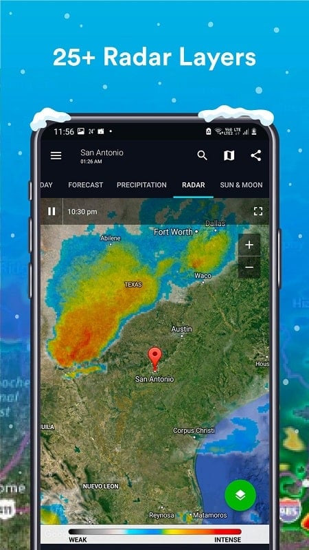 alt: Ứng dụng 1Weather: Forecast & Radar MOD APK phiên bản miễn phí cho Android