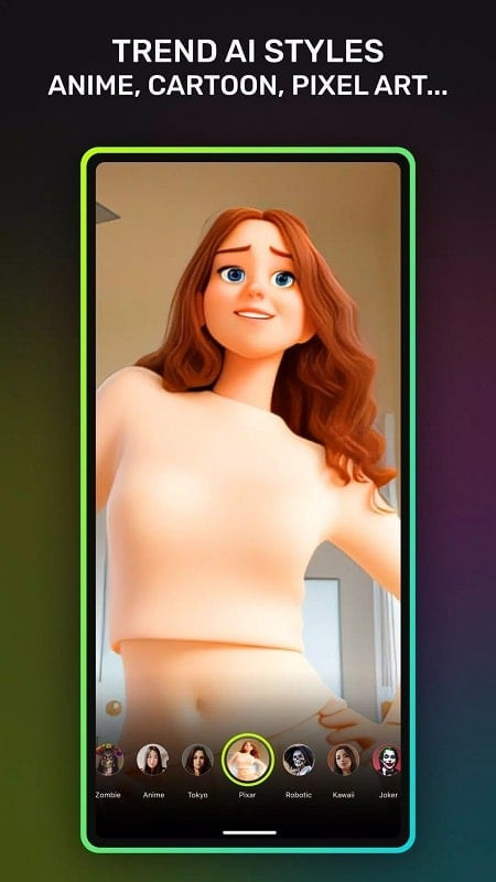 Ảnh minh họa ứng dụng CloneAI MOD APK với các hiệu ứng chuyển động